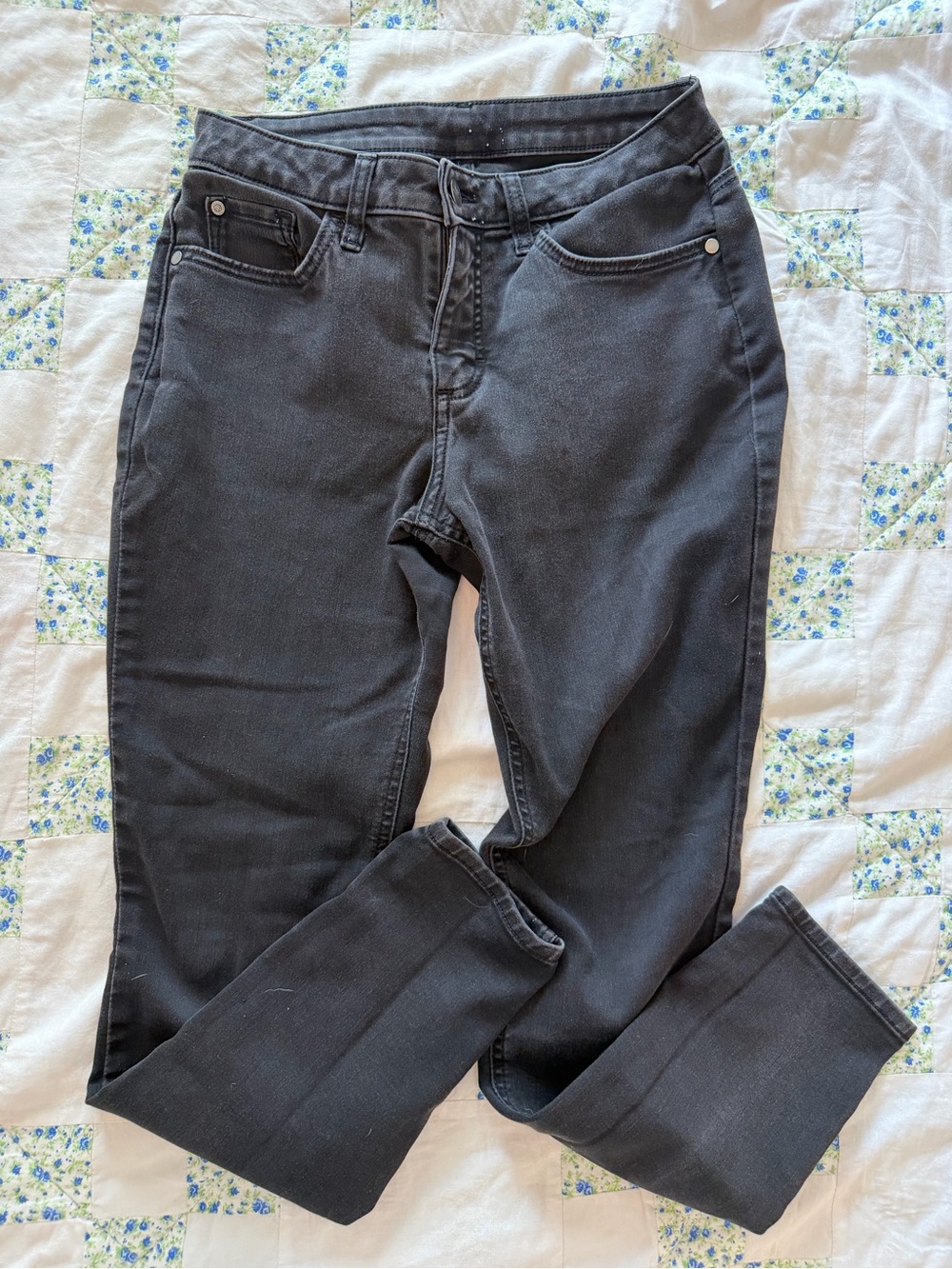 Lee Women's Skinny Jeans in Black-Grey Wash